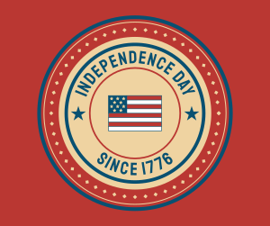 4th of July Badge Facebook post