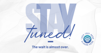 Simplistic Stay Tuned Facebook ad Image Preview