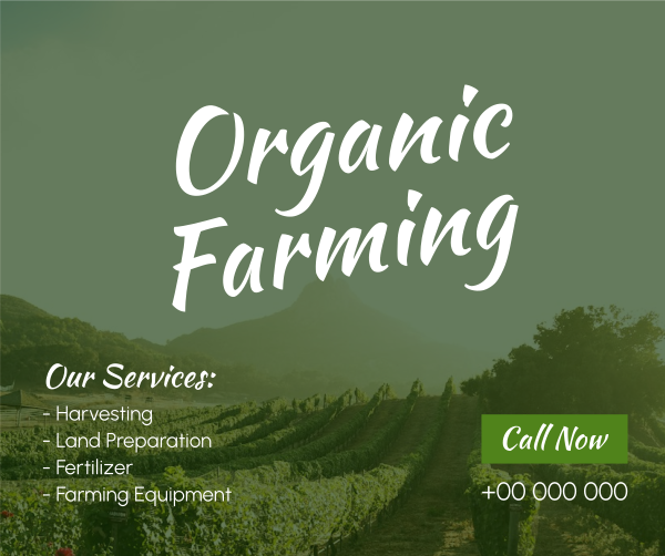 Farm for Organic Facebook Post Design Image Preview