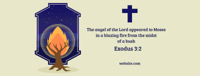 Burning Bush Facebook cover Image Preview