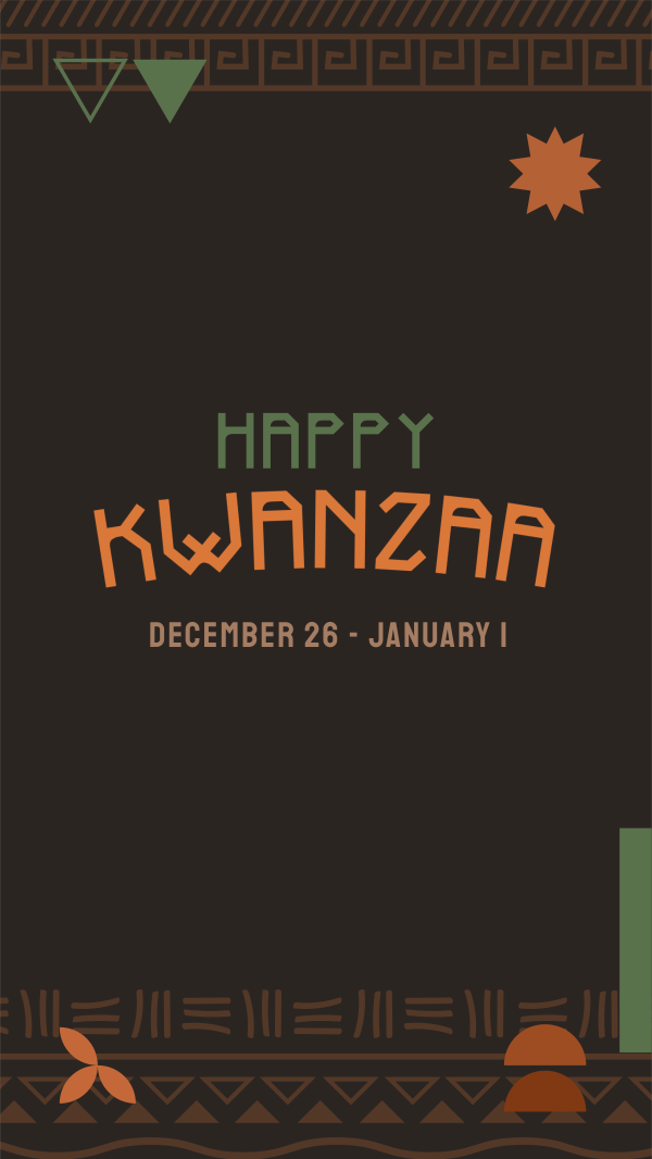 Traditional Kwanzaa Instagram Story Design Image Preview