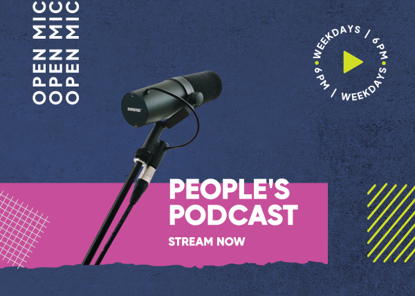 People's Podcast Postcard Design Image Preview