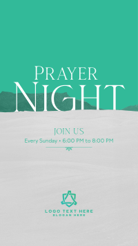 Prayer Night  Facebook story Image Preview