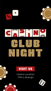 Casino Club Night Instagram Reel Design