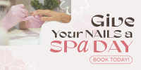 Nail Spa Day Twitter post Image Preview