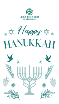 Hanukkah Menorah YouTube short Image Preview