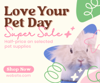 Dainty Pet Day Sale Facebook Post Design