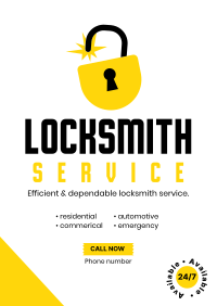 24/7 Locksmith  Flyer Image Preview