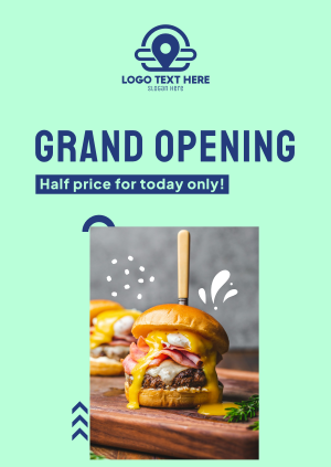 Restaurant Opening Announcement Poster Image Preview