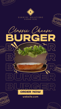 Cheese Burger Restaurant Instagram Reel Image Preview