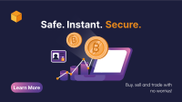 Secure Cryptocurrency Exchange Facebook Event Cover Design