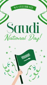 Raise Saudi Flag Instagram Reel Design