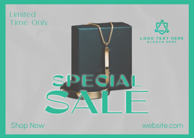Jewelry Editorial Sale Postcard Image Preview
