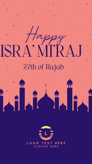 Isra' Mi'raj Spiritual Night Instagram story Image Preview