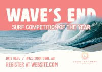 Surfing Competition Postcard Design