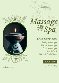 Spa Available Services Poster Image Preview