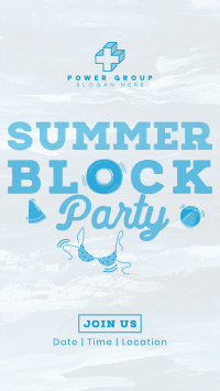 Floating Summer Party Facebook story Image Preview