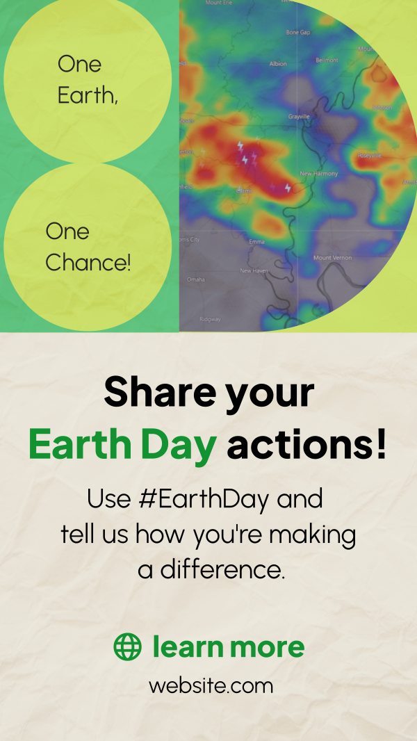 Earth Day Action Instagram Story Design Image Preview
