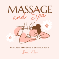 Serene Massage Instagram Post Design