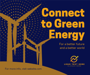 Green Energy Silhouette Facebook post Image Preview