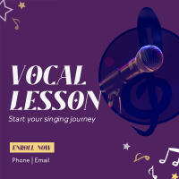 Your Vocal Coach Instagram Post Design