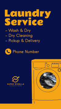 Laundry Services Facebook story Image Preview