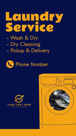 Laundry Services Facebook story Image Preview