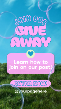 Giveaway Quirky Bubbles TikTok Video Image Preview