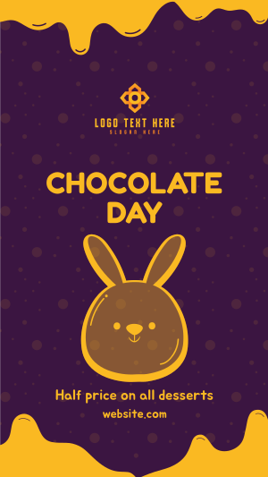 Chocolate Bunny Facebook story Image Preview