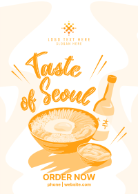 Taste of Seoul Food Flyer Design