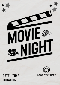 Film Night Clapboard Flyer Preview