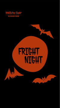 Fright Night Bats Facebook story Image Preview