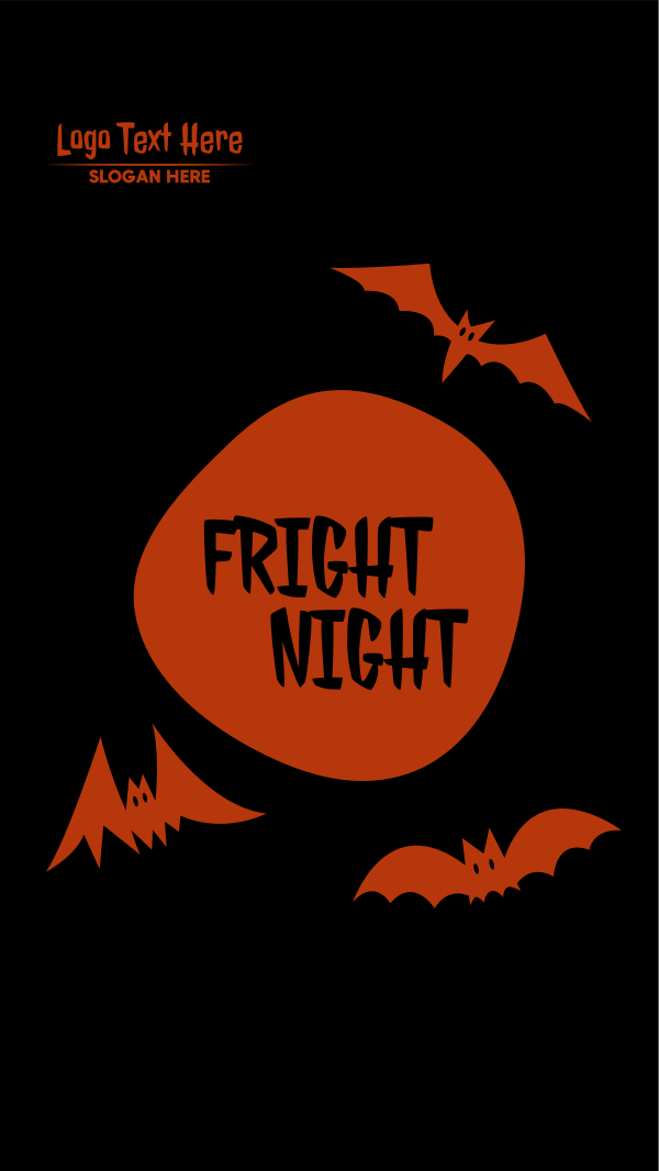 Fright Night Bats Facebook Story Design Image Preview