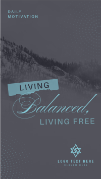 Living Balanced & Free Instagram reel Image Preview