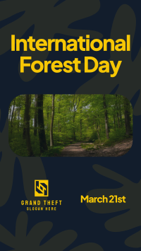 Forest Day Greeting Facebook story Image Preview