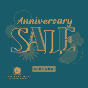 Hippie Anniversary Sale Instagram post Image Preview