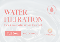 Water Filter Business Postcard Design