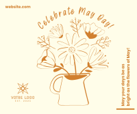 May Day in a Pot Facebook Post Design