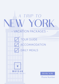 NY Travel Package Flyer Design