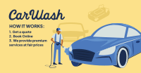 Easy Carwash Booking Facebook Ad Design