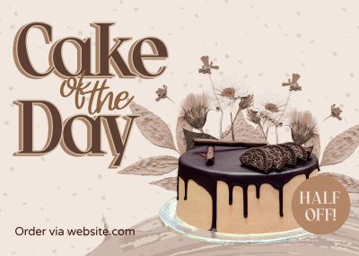 Cake of the Day Postcard Image Preview