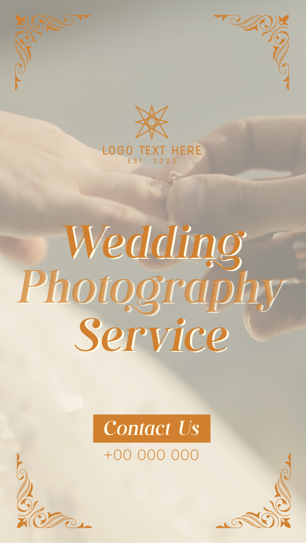 Floral Wedding Videographer Instagram Story Design