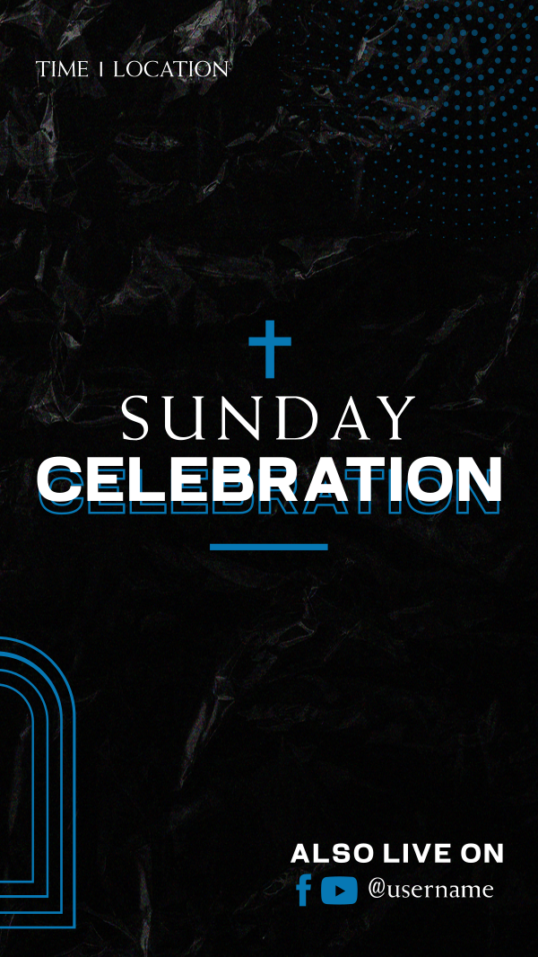 Sunday Celebration Instagram Story Design Image Preview