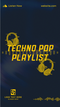 Techno Pop Music Instagram Story Design
