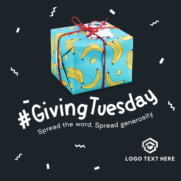 Quirky Giving Tuesday Instagram Post Design