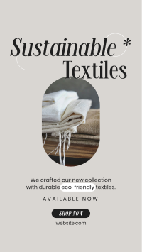 Sustainable Textiles Collection YouTube short Image Preview