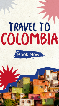 Travel to Colombia Paper Cutouts Facebook story Image Preview