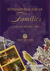 Renaissance Collage Day of Families Flyer Design