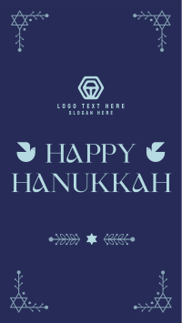 Hanukkah Menorah Ornament Instagram story Image Preview