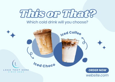 Choose Your Drink Postcard Image Preview